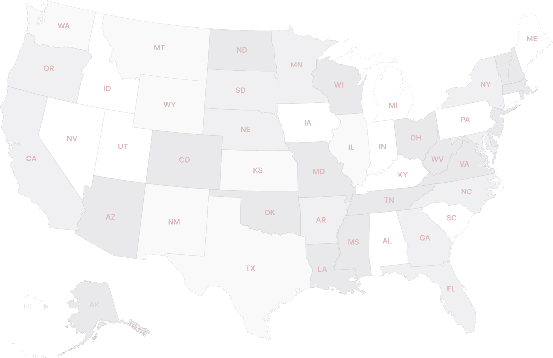 Map of the USA